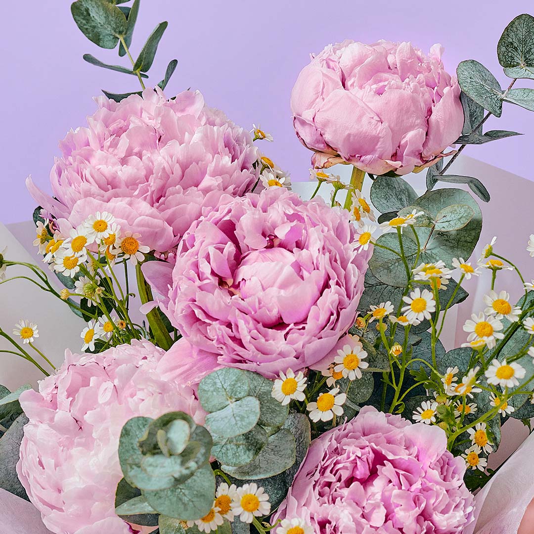 Alya Pink Peony Bouquet - Image 3
