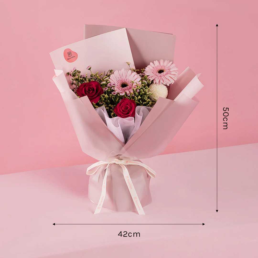 Amelia Gerbera & Rose Bouquet - Image 3