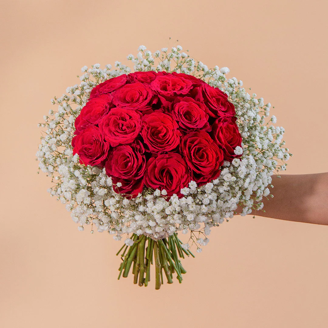 Aphrodite Red Rose Wedding Bouquet - Image 4