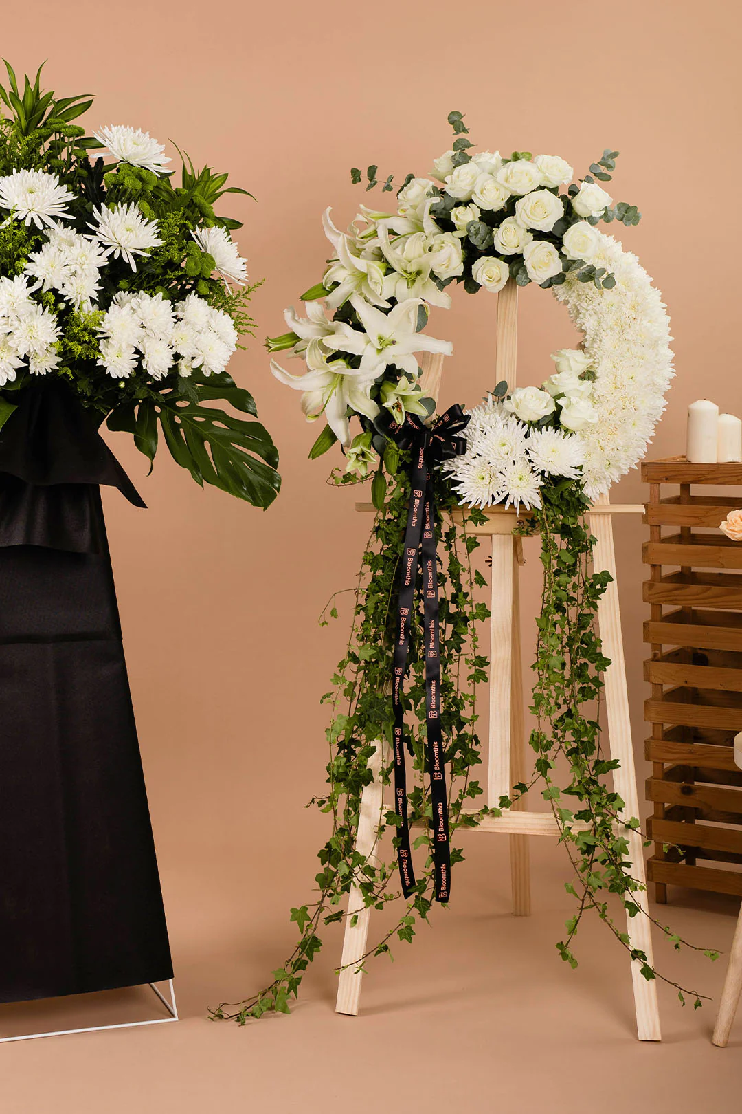 Archangel Condolence Flower Stand - Image 4