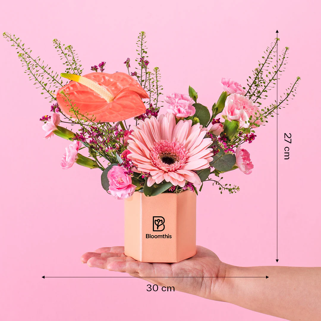Ariel Gerbera Mini Flower Box - Image 6
