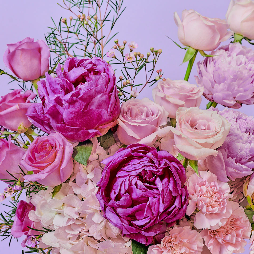 Aubrey Pink Peony Flower Box - Image 5