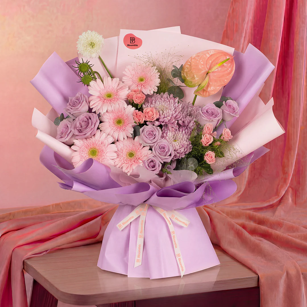 Ayame Pink Gerbera Bouquet