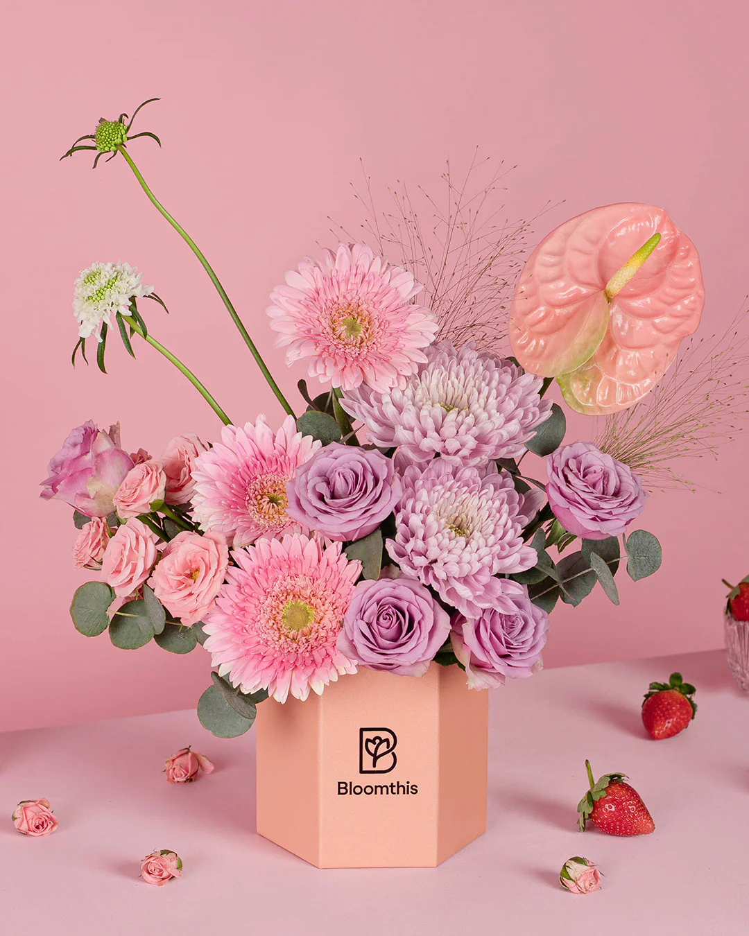 Ayame Pink Gerbera Flower Box - Image 3
