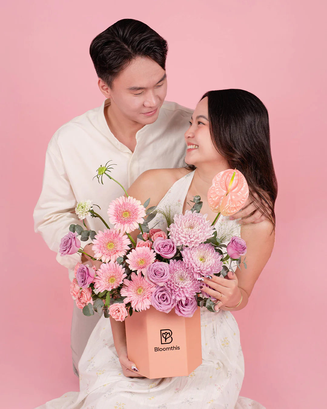 Ayame Pink Gerbera Flower Box - Image 6