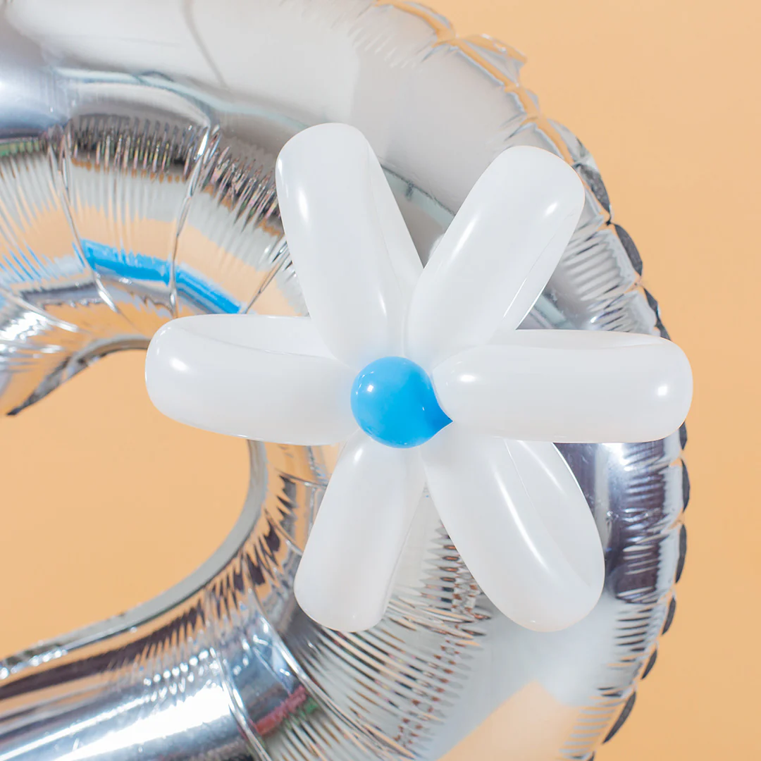 Baby Blue Marquee Number Birthday Balloon - Image 5