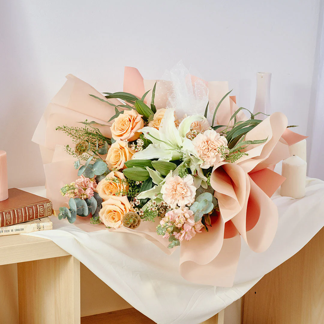 Bernadette White Lily Bouquet - Image 5