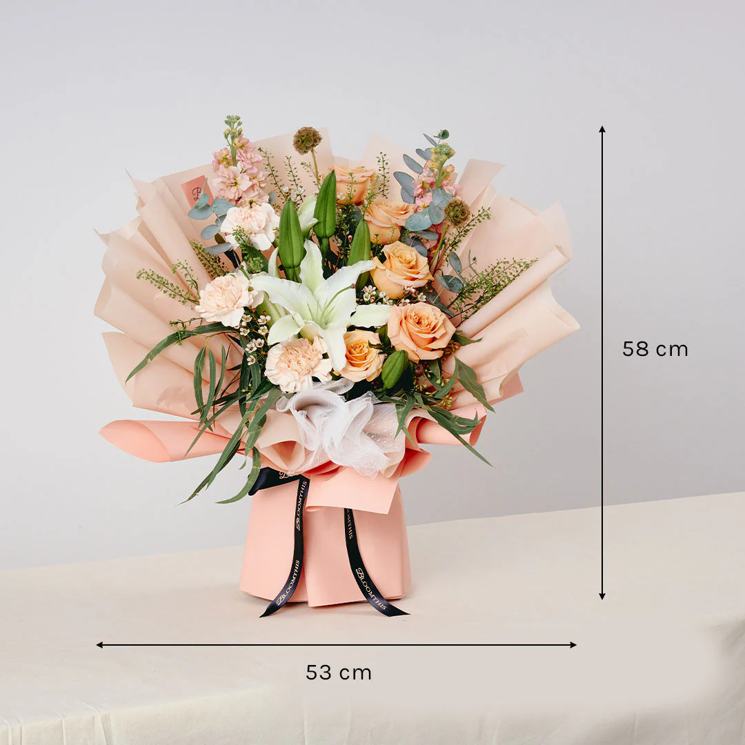 Bernadette White Lily Bouquet - Image 6