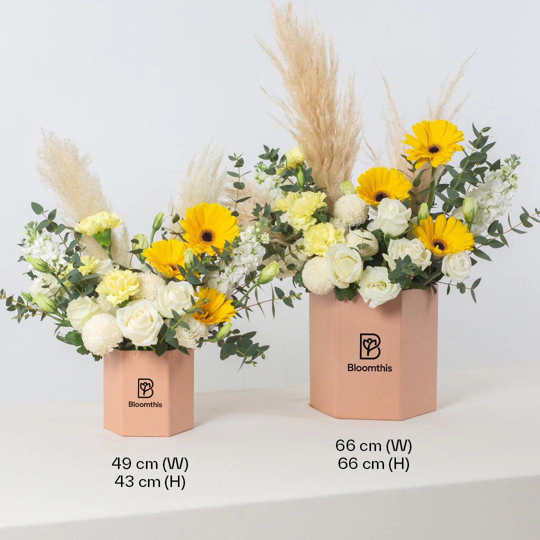 Beverley Yellow Gerbera Flower Box - Image 3