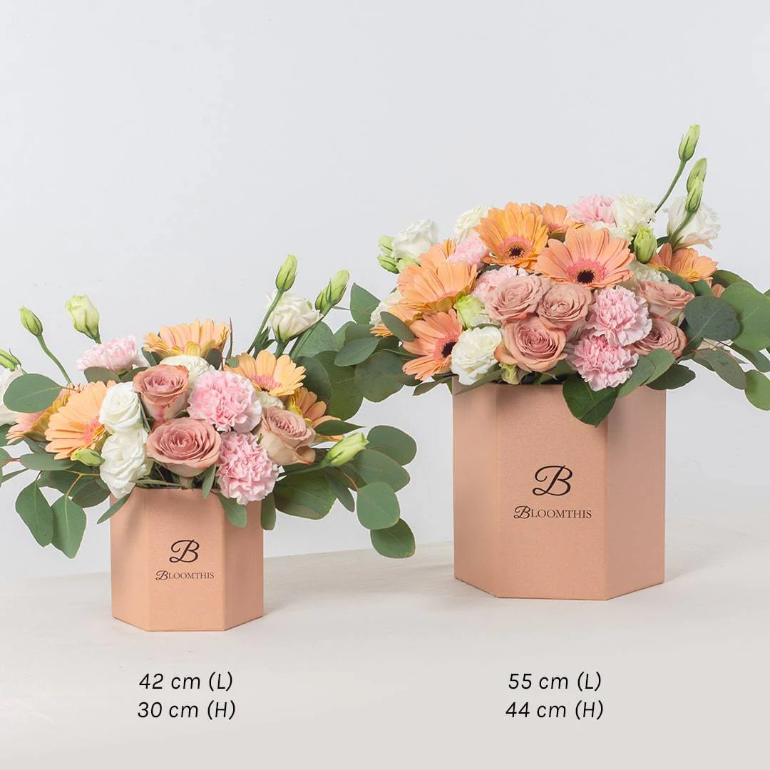 Blake Peach Gerbera Mother's Day Flower Box (MD) - Image 7
