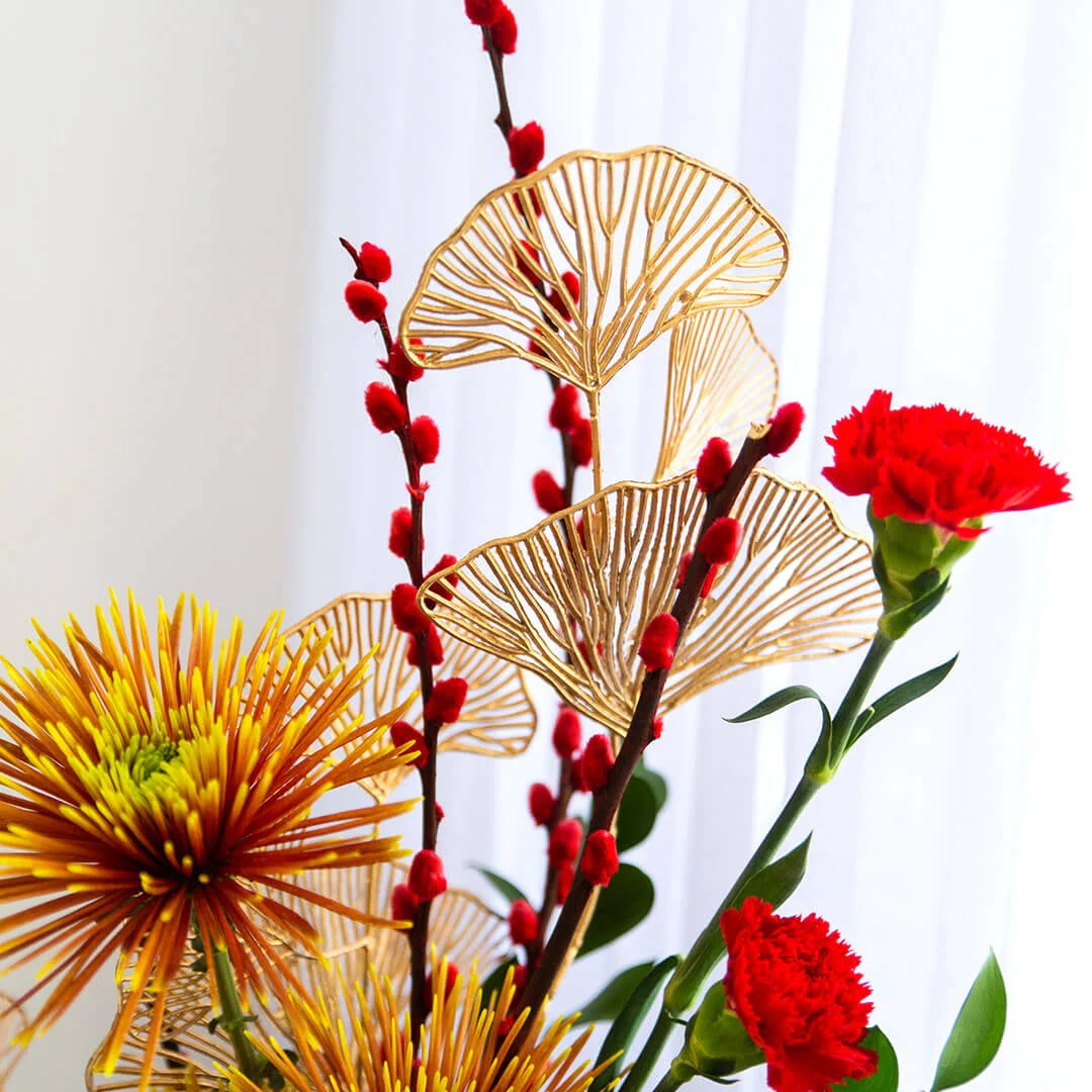 Blessing Chinese New Year Flowers in Vase - Image 4