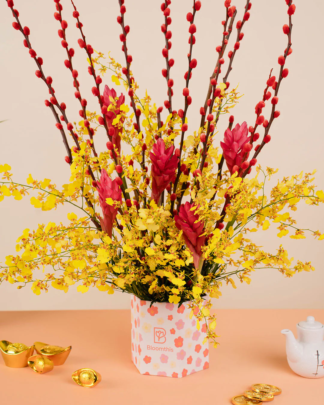 Blossoming Affluence Chinese New Year Flower Box 2026 - Image 4
