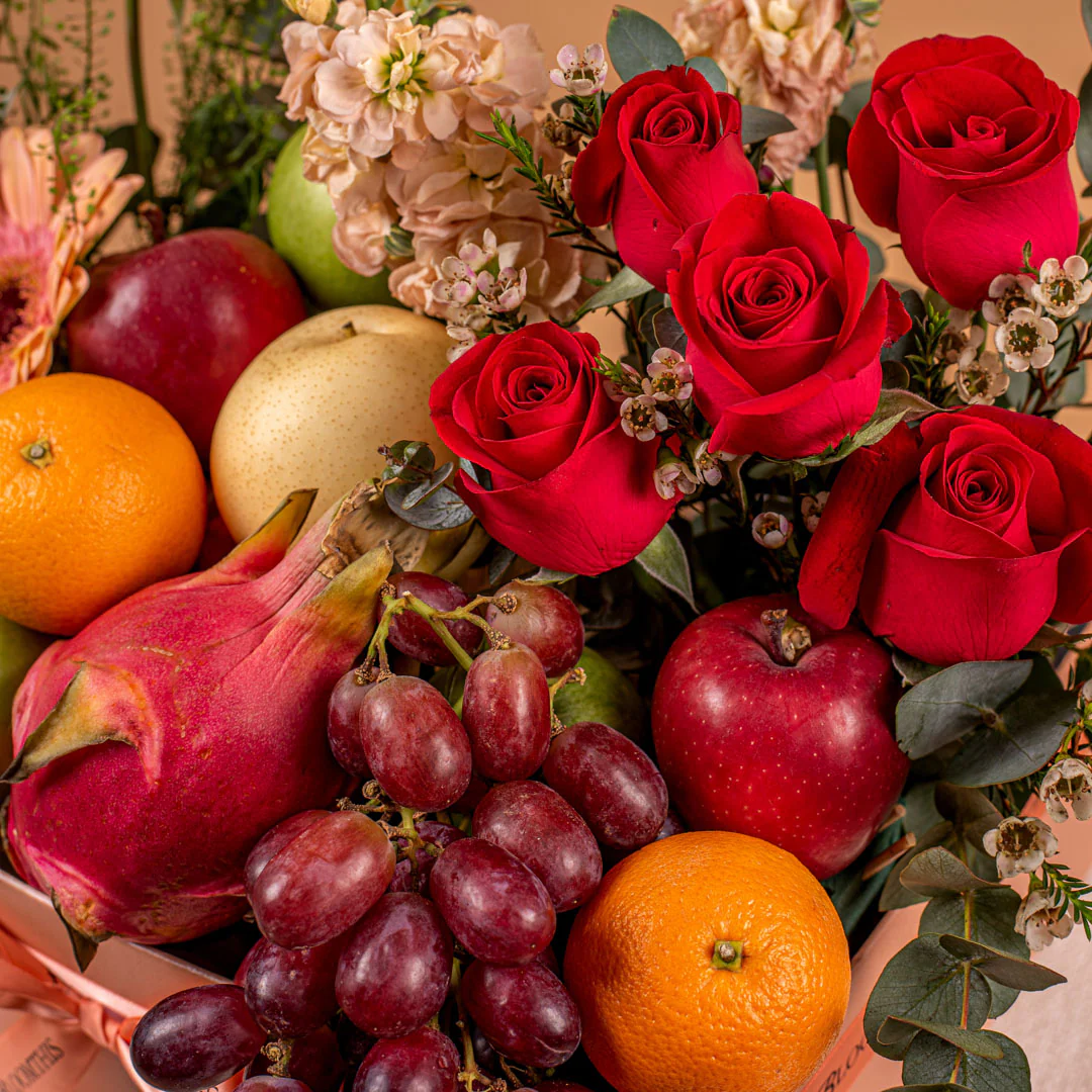 Brianna Flowers & Fruit Basket - Image 4