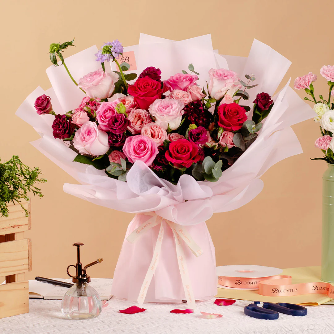 Bridie Red Rose Bouquet