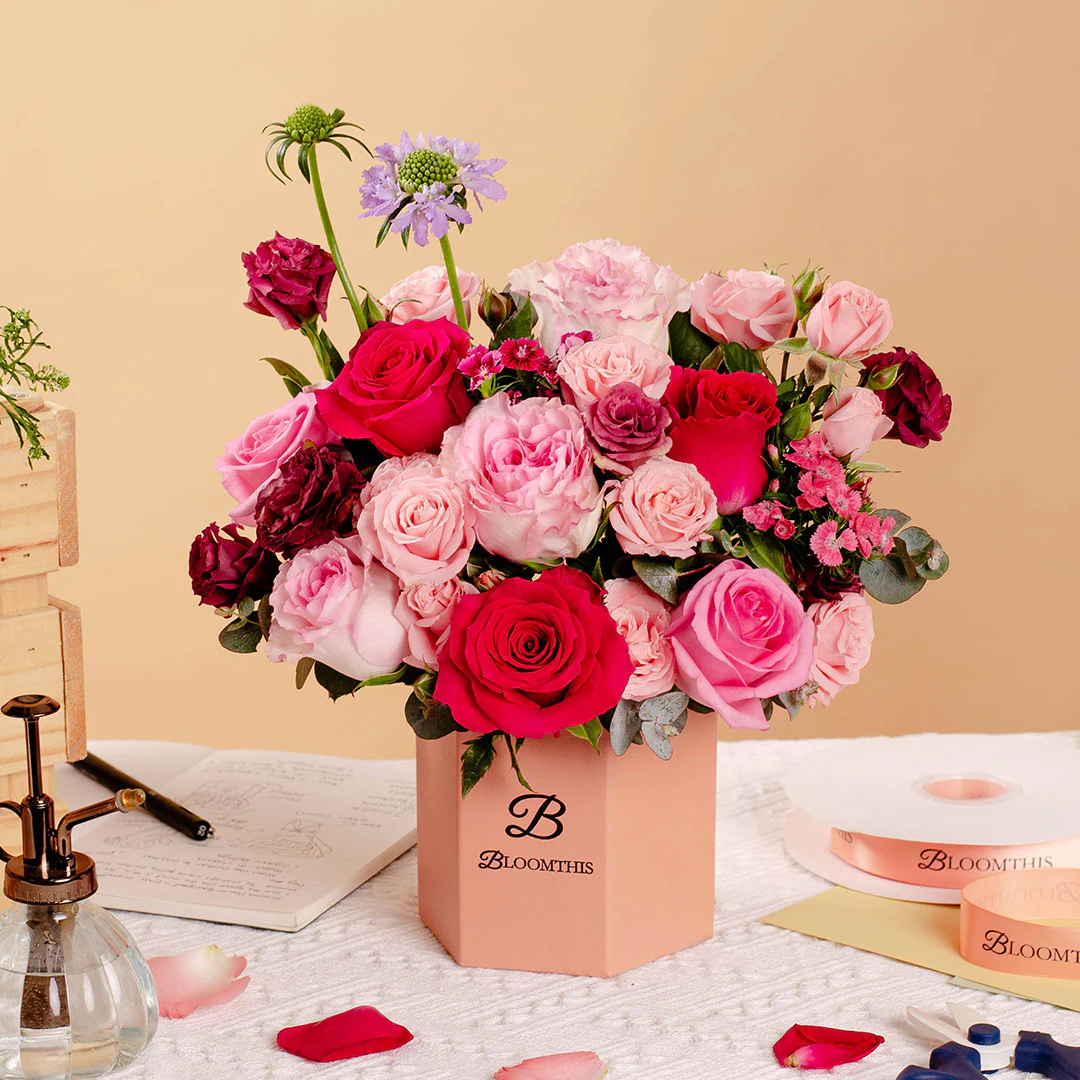 Bridie Red Rose Mother's Day Flower Box (MD) - Image 7