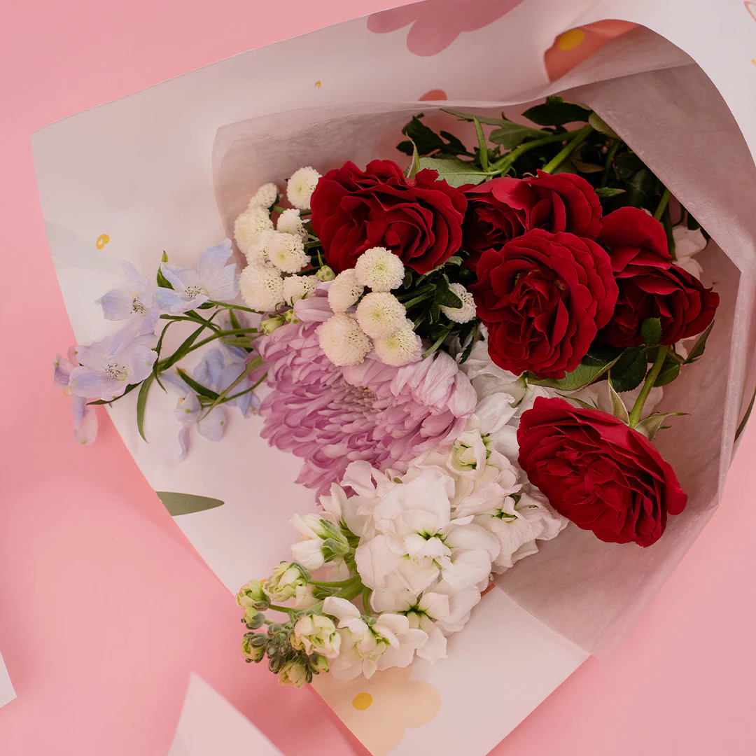 Briley Red Rose Bouquet - Image 2