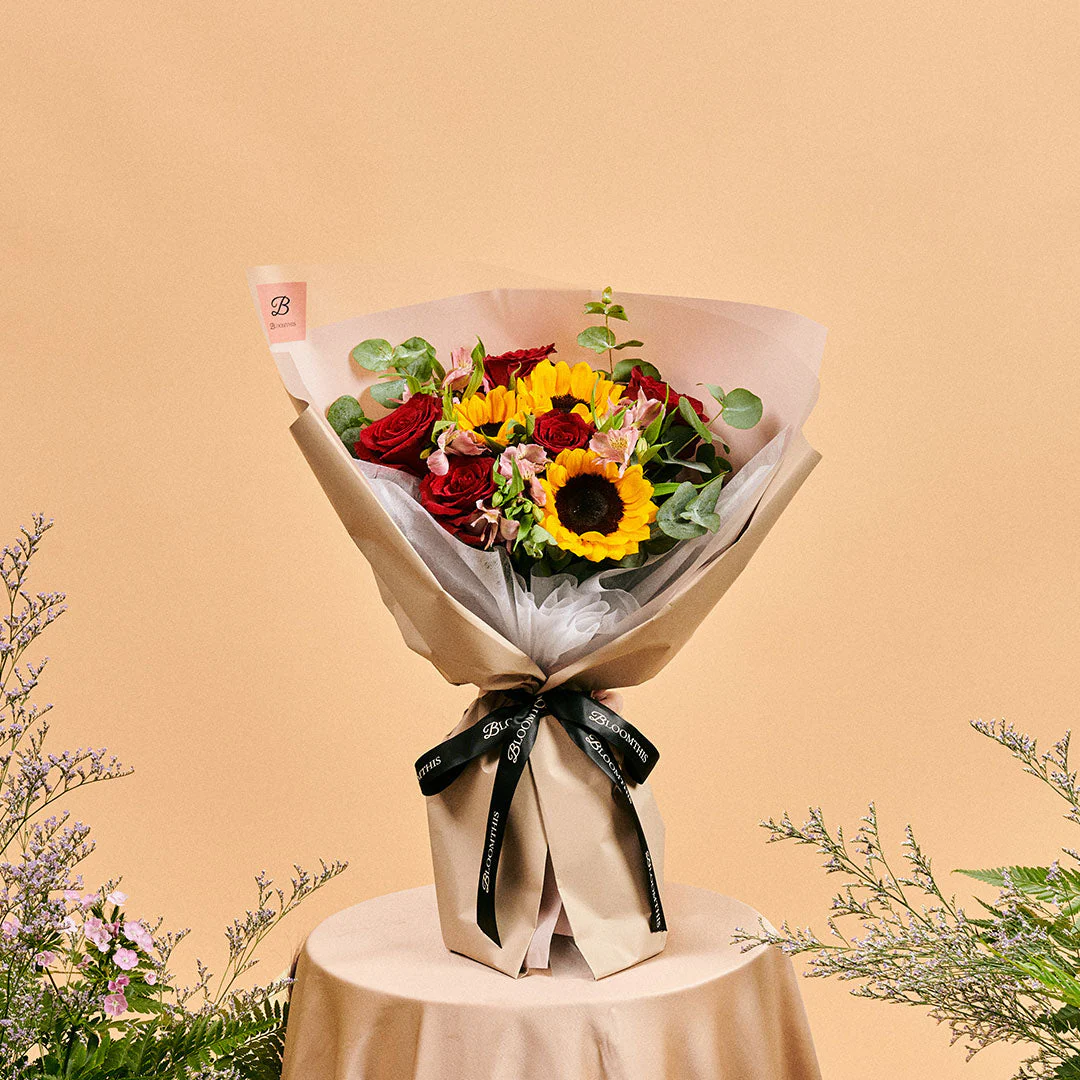 Calypso Sunflower & Rose Mother's Day Bouquet (MD) - Image 6