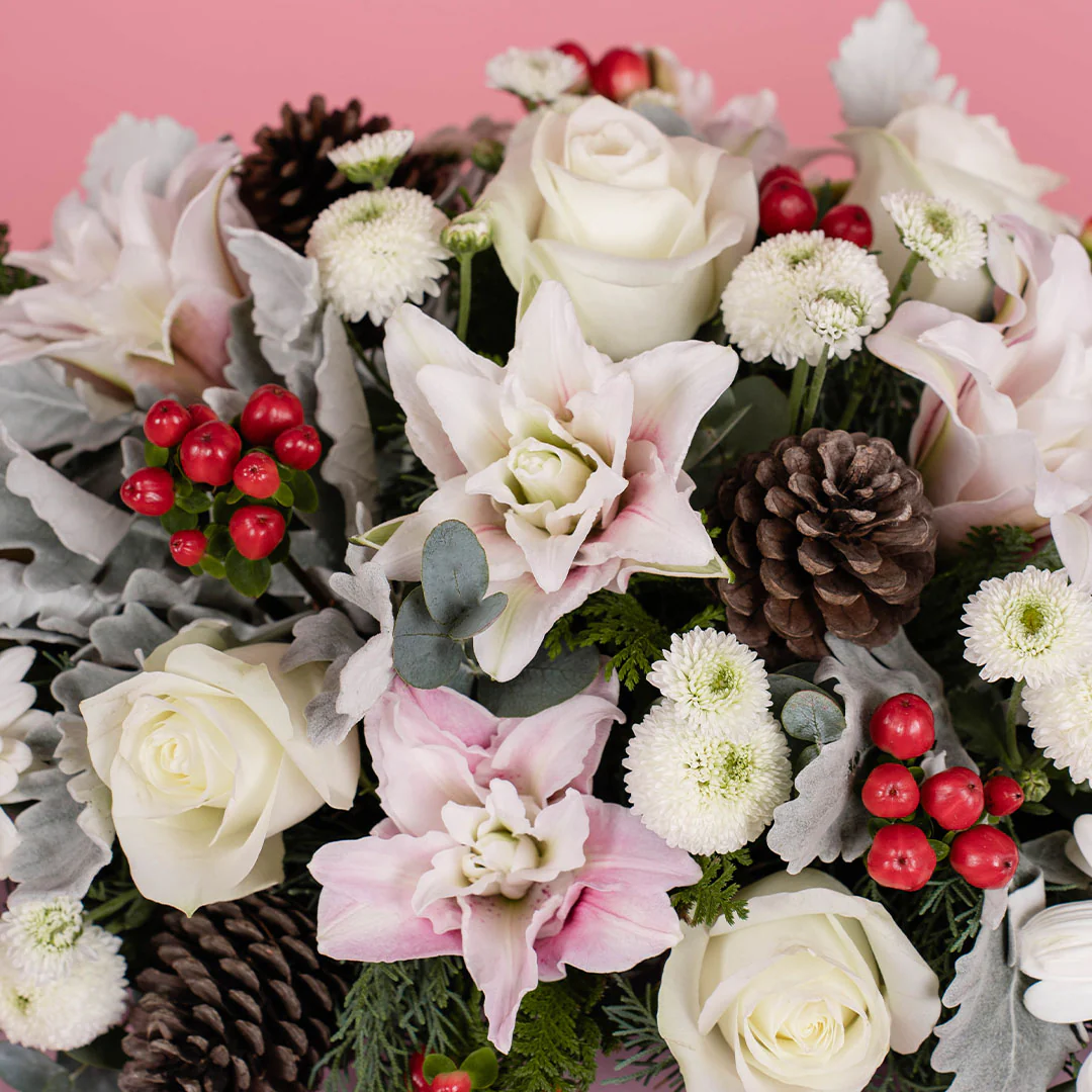 Candice Christmas Table Floral Centrepiece - Image 3