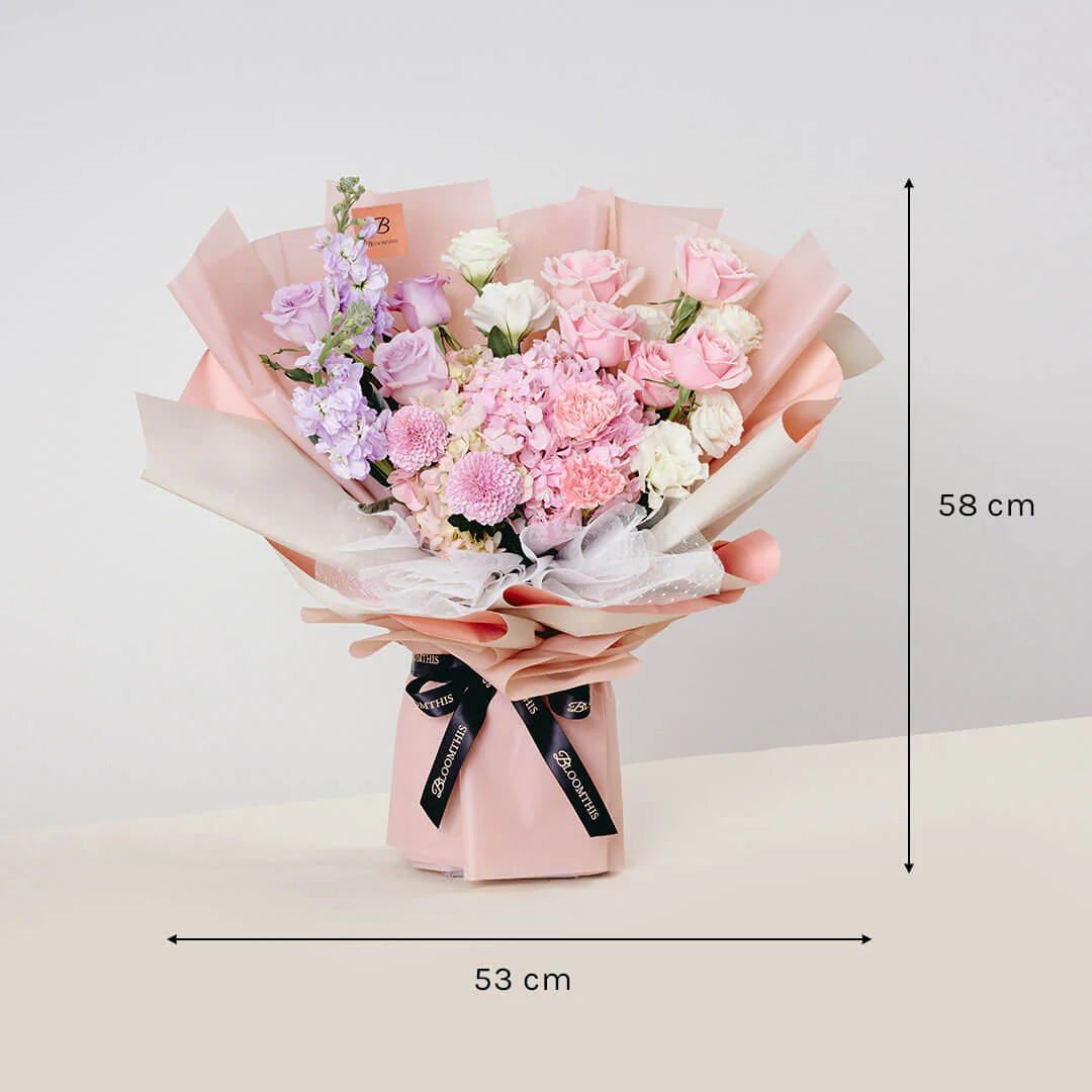 Casabella Pink Hydrangea Bouquet - Image 5