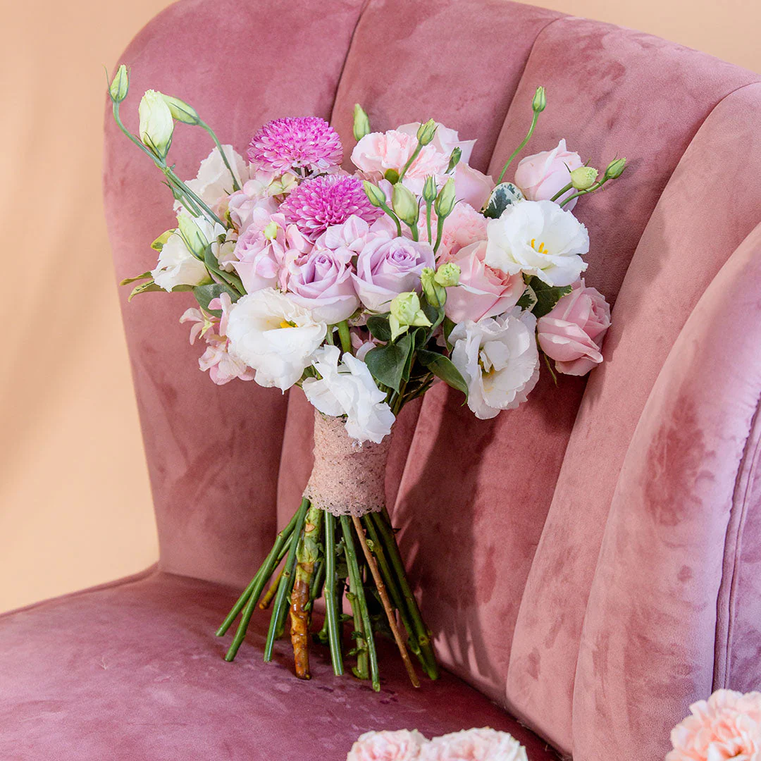 Casabella Pink Hydrangea Bridal Bouquet - Image 5