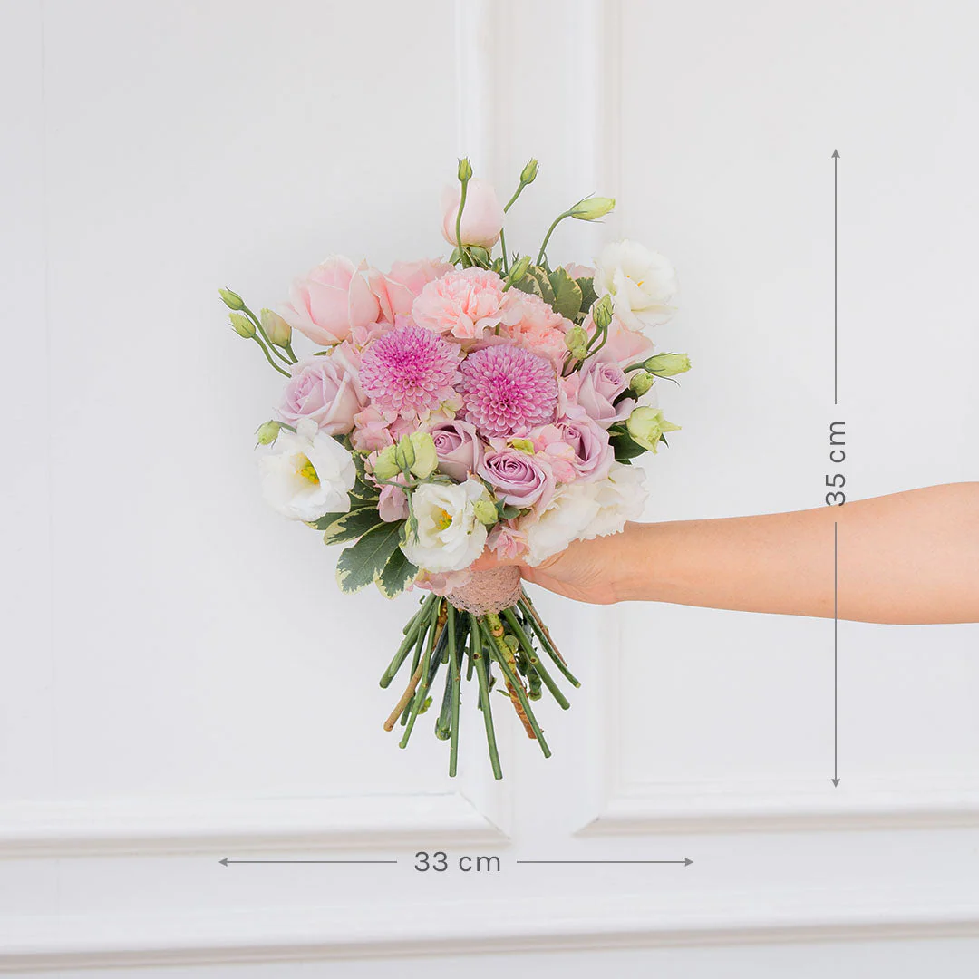 Casabella Pink Hydrangea Bridal Bouquet - Image 6