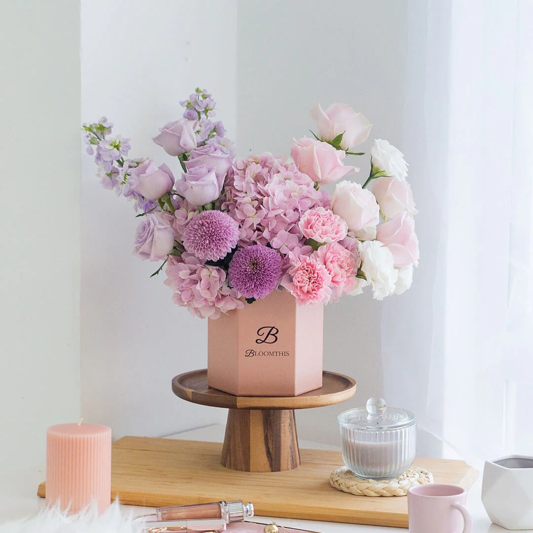 Casabella Pink Hydrangea Flower Box - Image 7