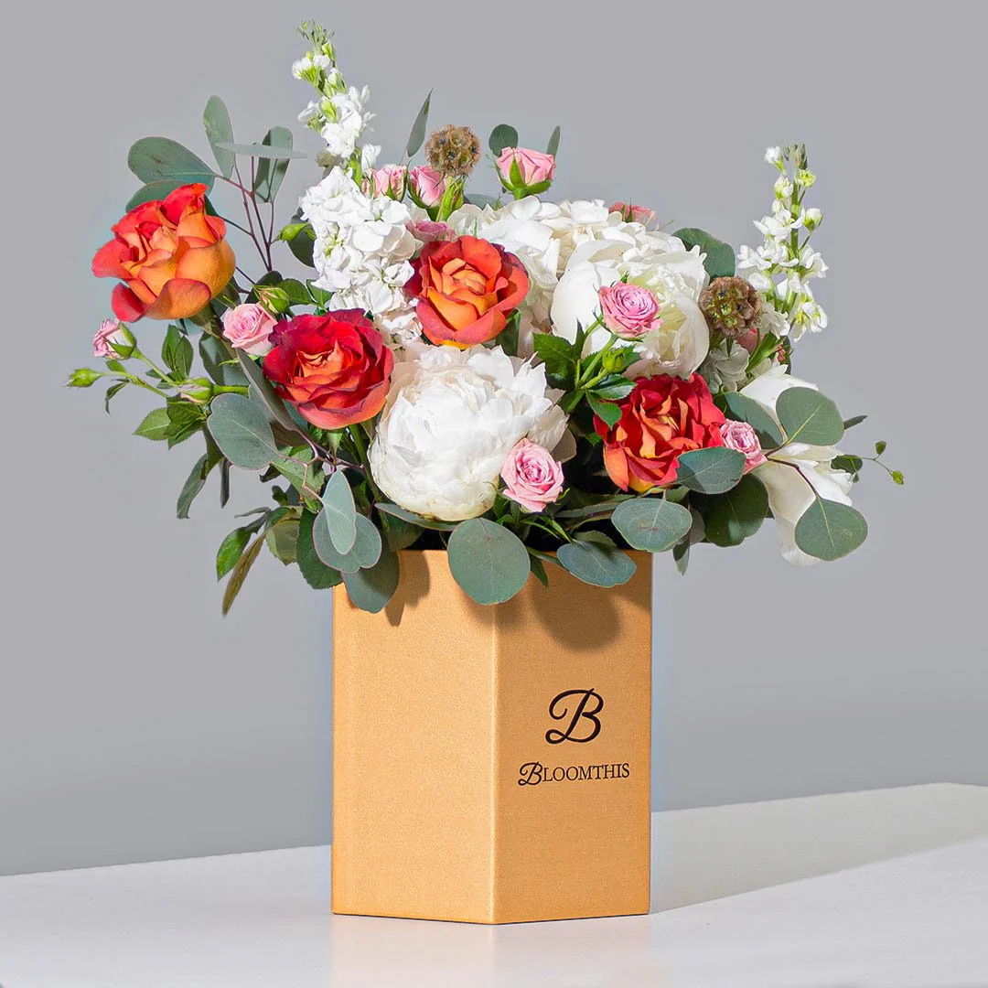 Cassandra Rose & Peony Flower Box - Image 2