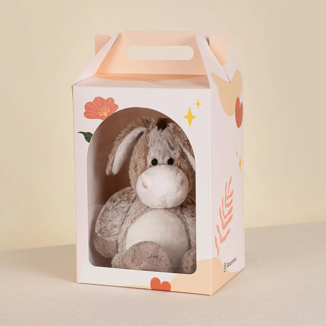 Cassidy Grey Donkey Plushie - Image 3