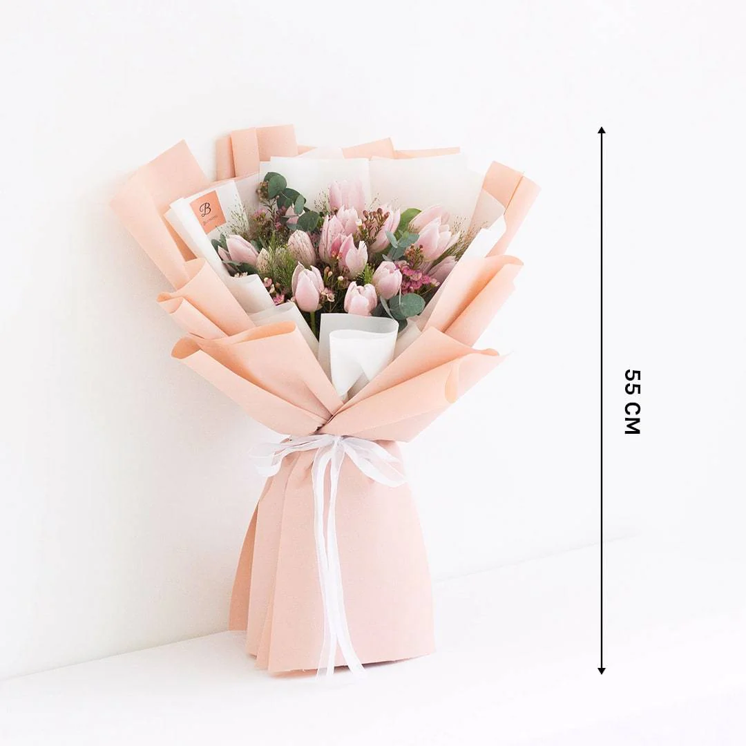 Chantal Pink Tulip Bouquet - Image 3