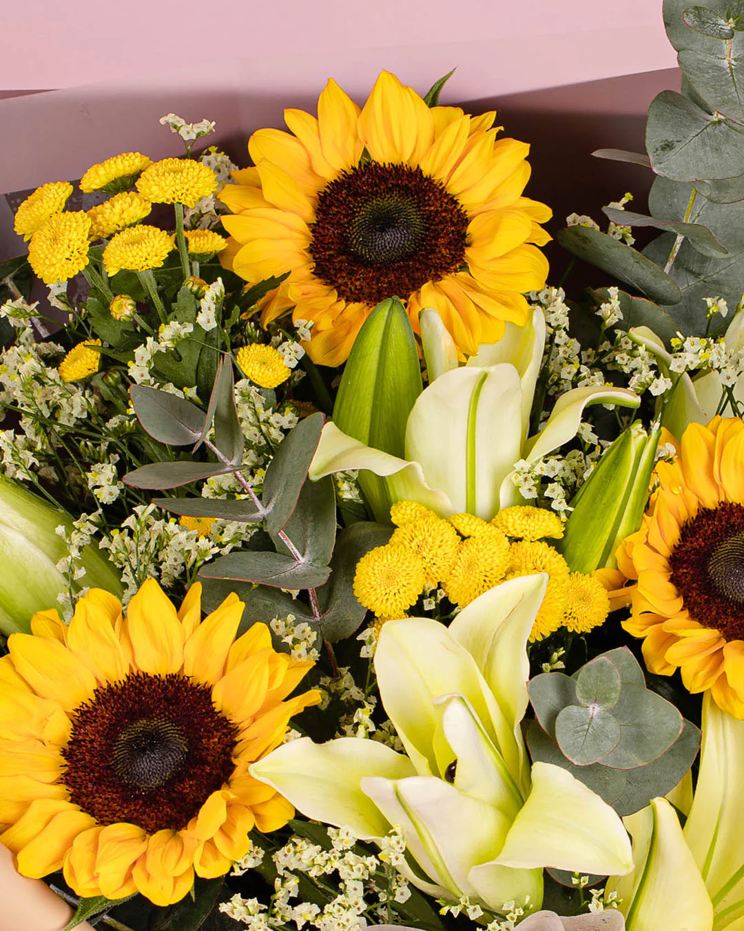 Cheyenne Sunflower & Lily Bouquet - Image 4