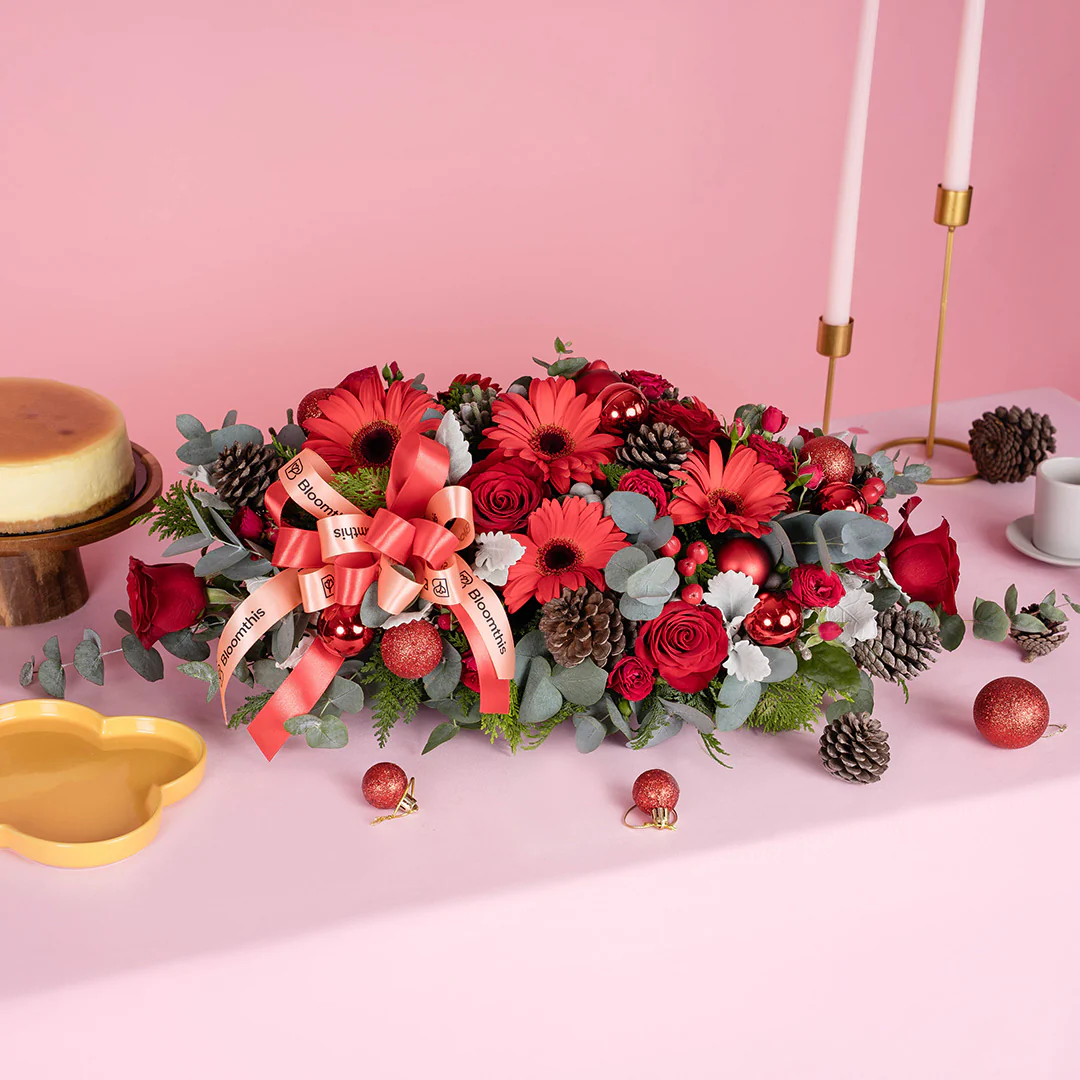 Christie Christmas Table Floral Centrepiece - Image 5
