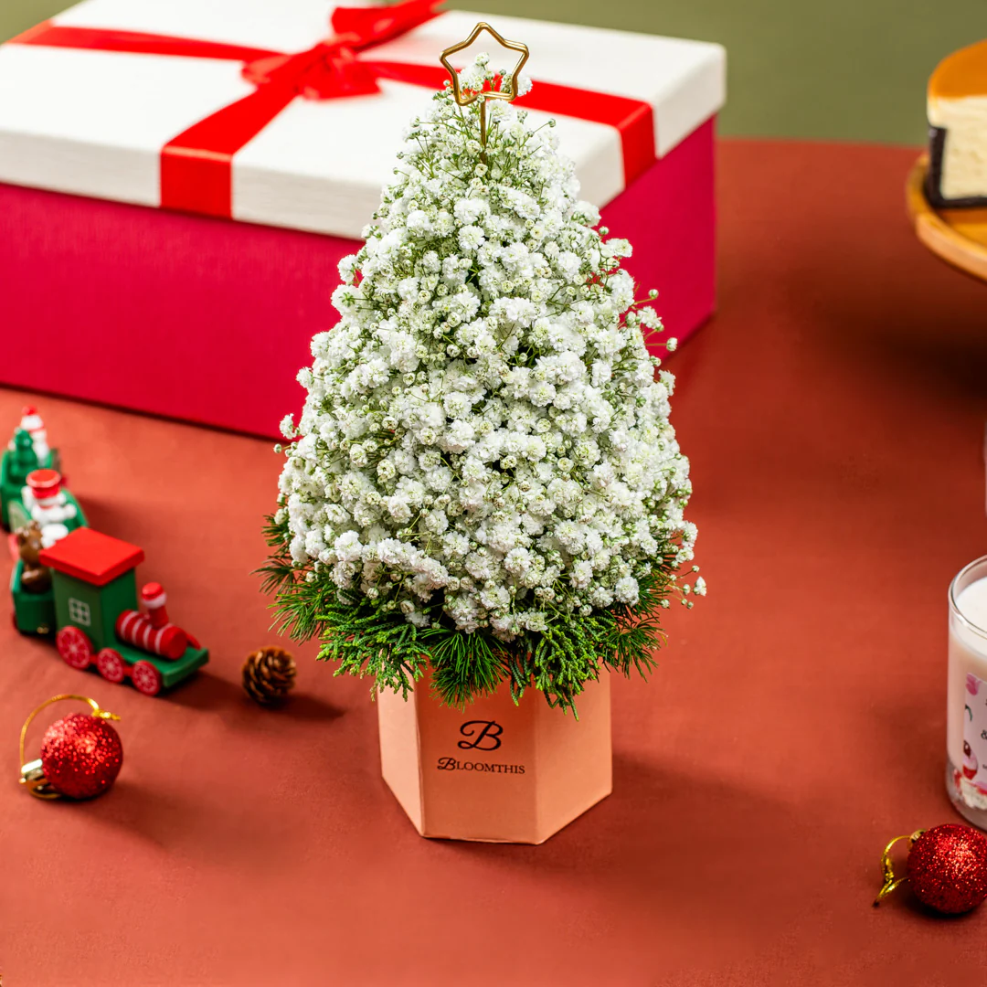 Claire Mini Christmas Tree Flower Box - Image 3
