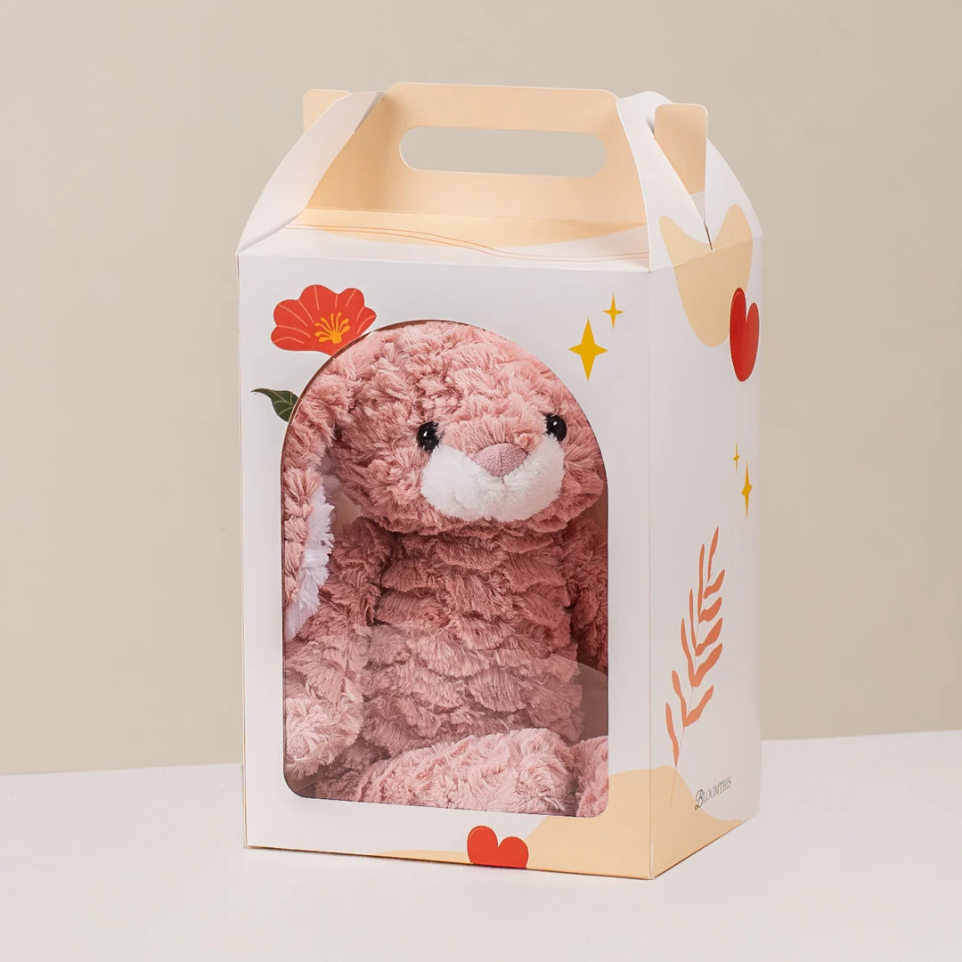 Colleney Peach Bunny Plushie - Image 3