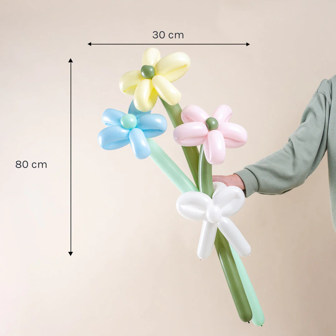 Daisy Balloon Bouquet (3 Stalks) (AO) - Image 4