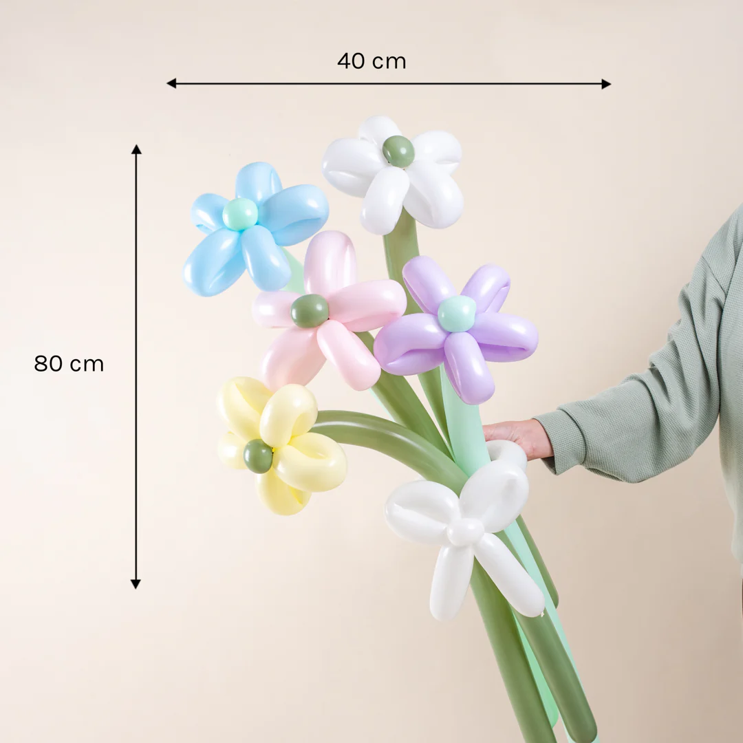 Daisy Balloon Bouquet (5 Stalks) - Image 4