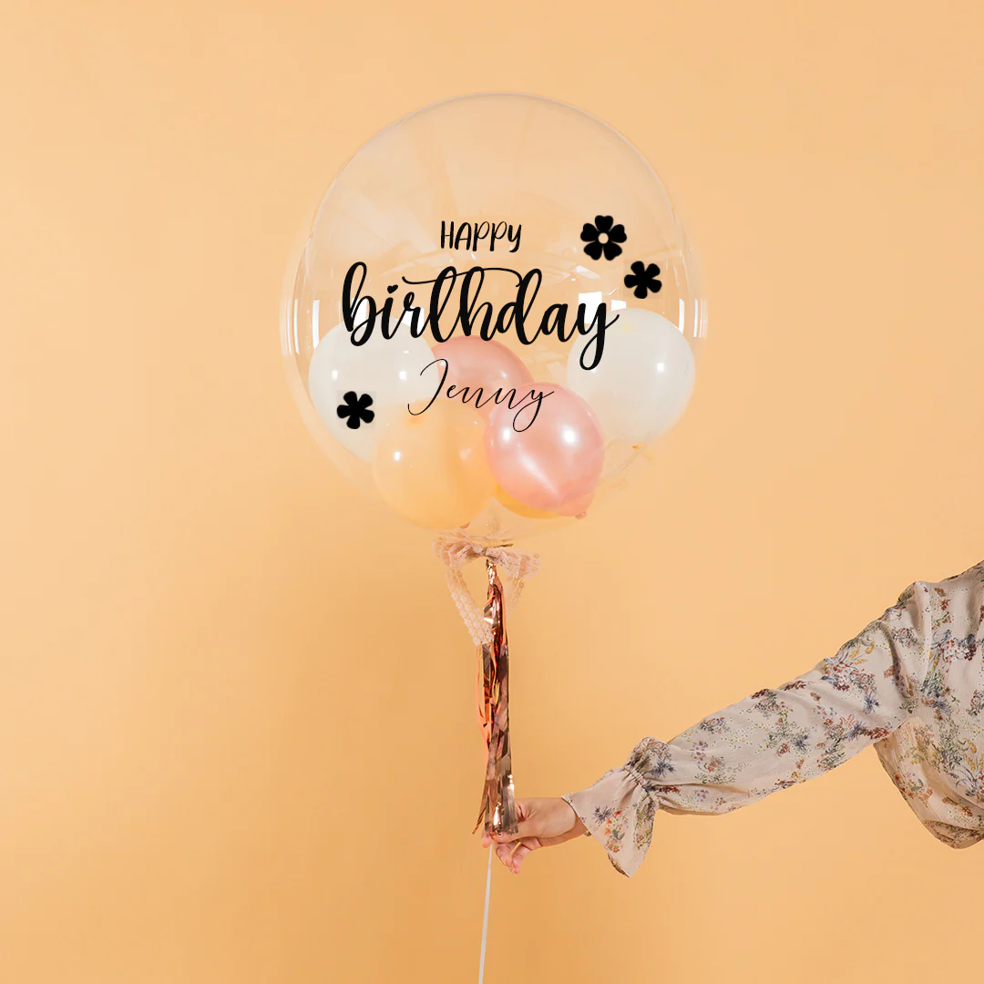Eartha Beige Helium Birthday Balloon Set - Image 7