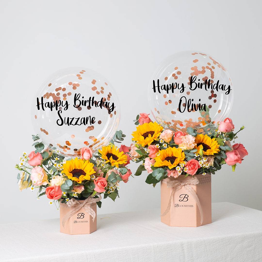 Ellen Balloon Flower Box - Image 6