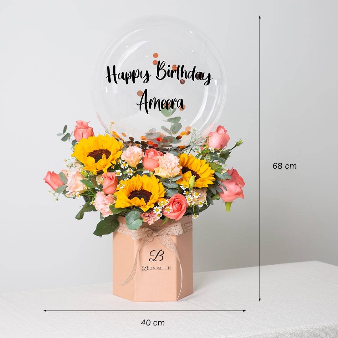 Ellen Balloon Flower Box - Image 7