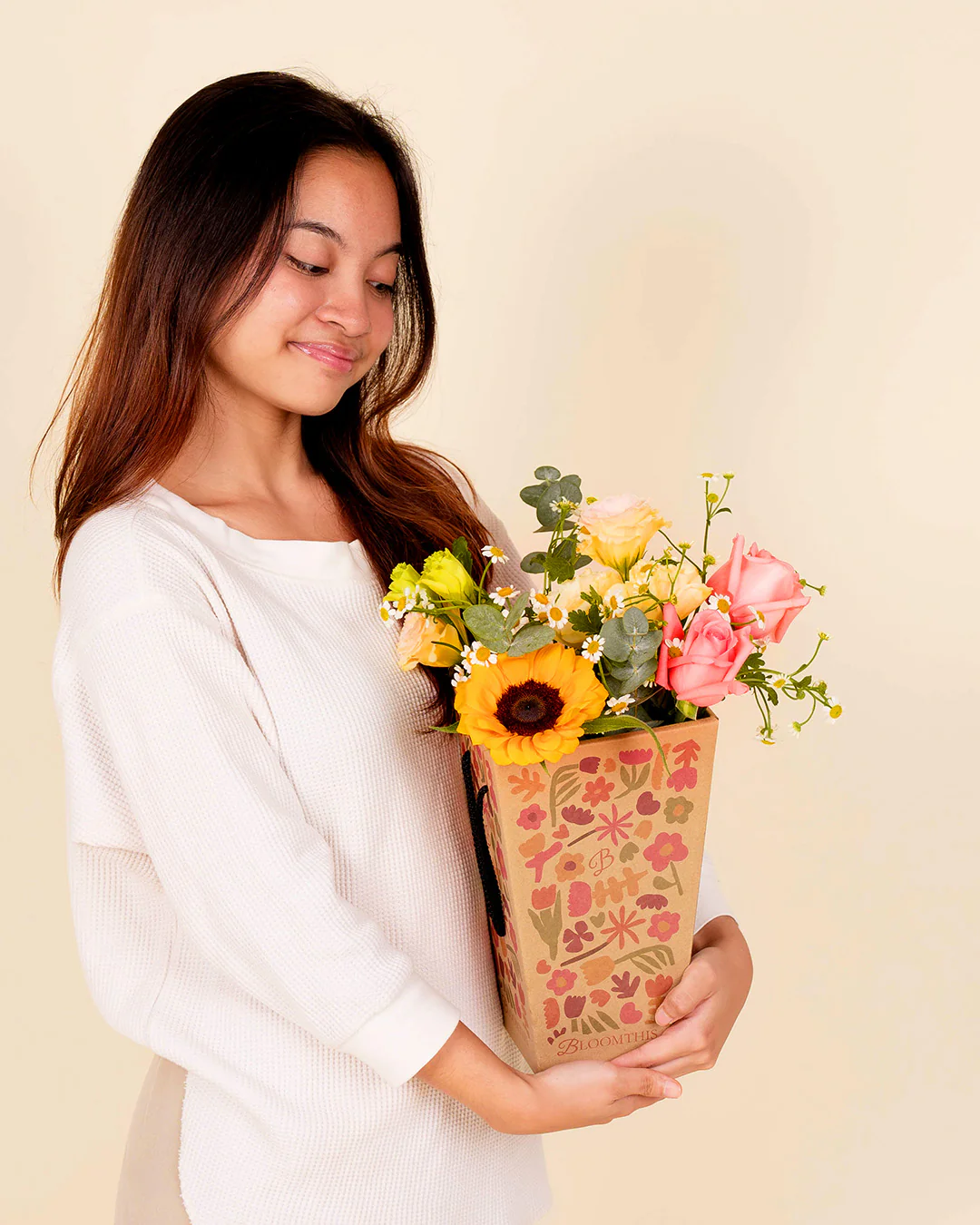 Ellen Yellow Sunflower Mini Bloombag & re:bloom Vase - Image 3