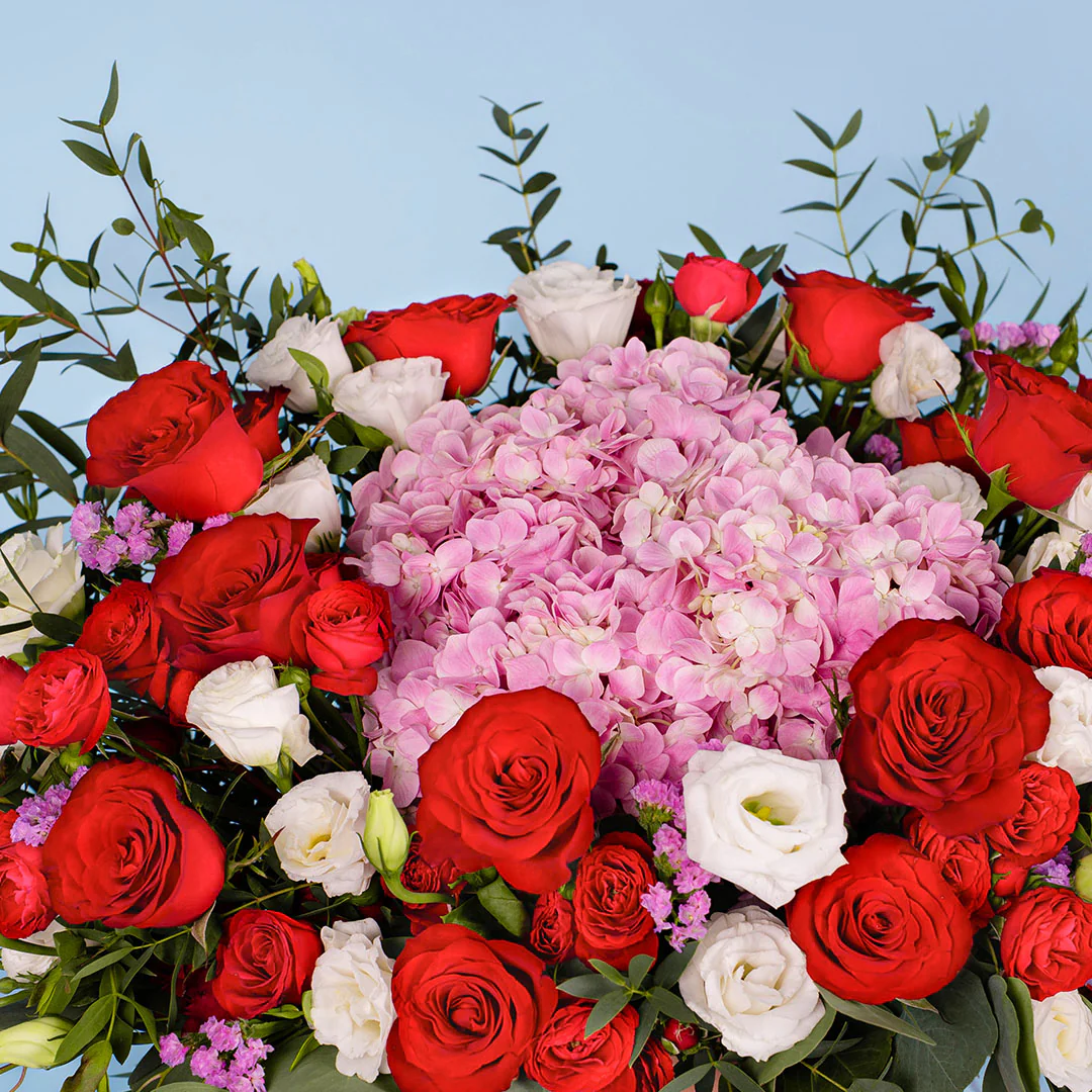 Erica Hydrangea & Rose Flower Box - Image 5