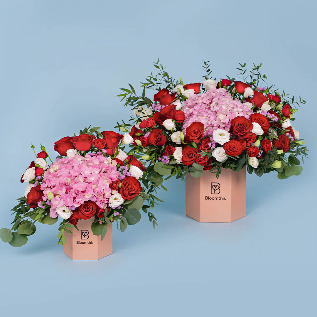 Erica Hydrangea & Rose Flower Box - Image 7