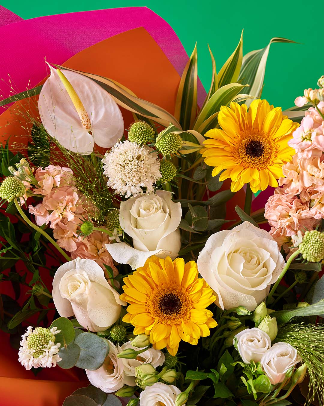 EXTRA white rose bouquet - Image 4