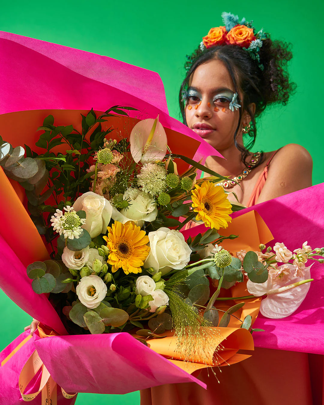 EXTRA white rose bouquet - Image 6