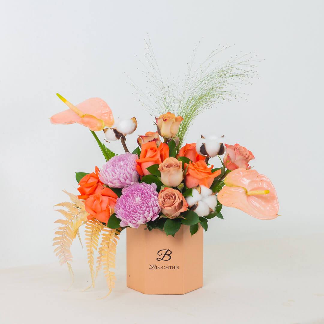 Fenella Pink Anthurium Flower Box - Image 4