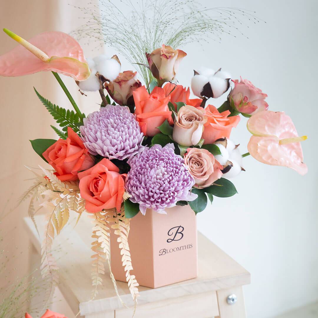 Fenella Pink Anthurium Flower Box - Image 5