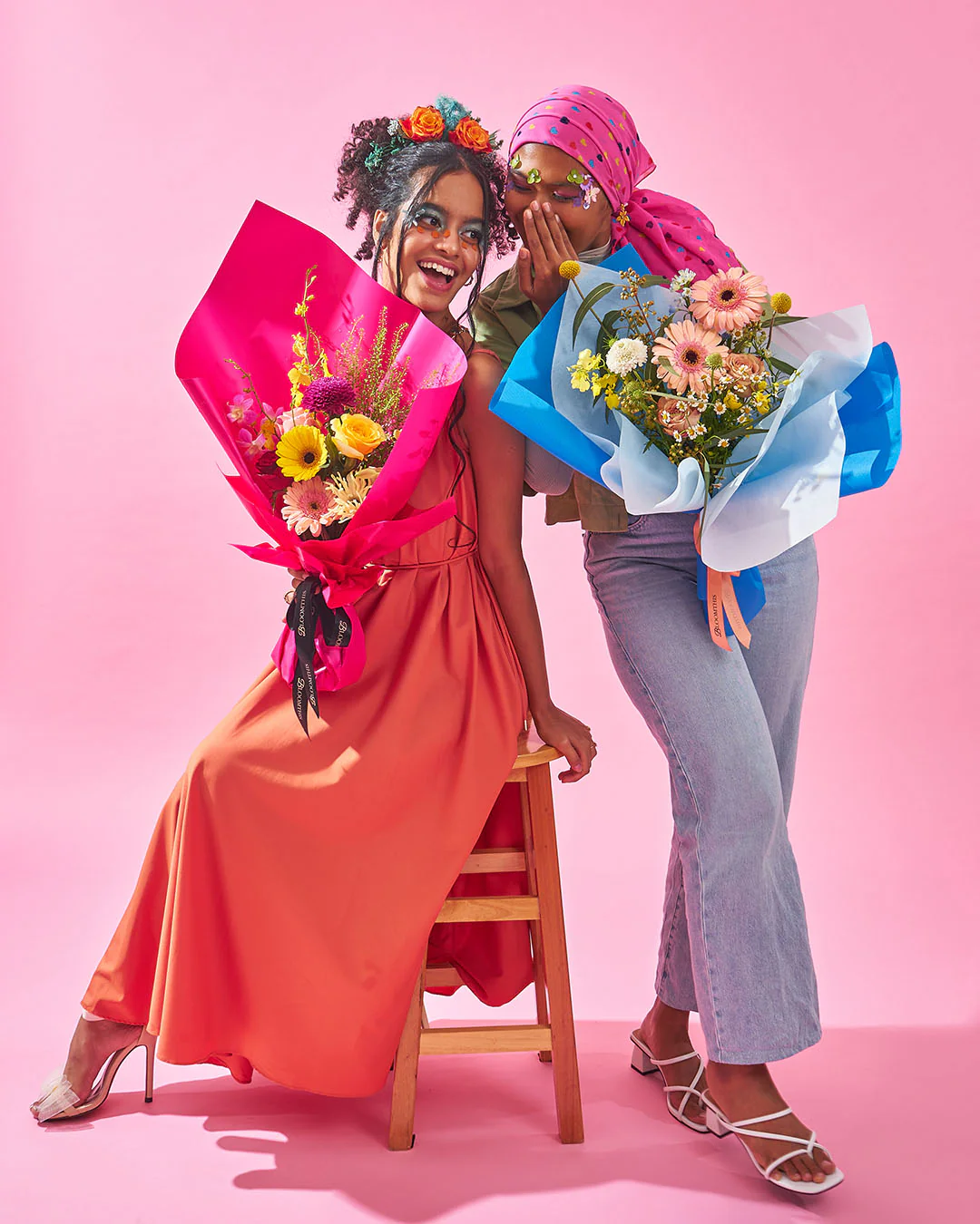 for the plot peach daisy bouquet - Image 8