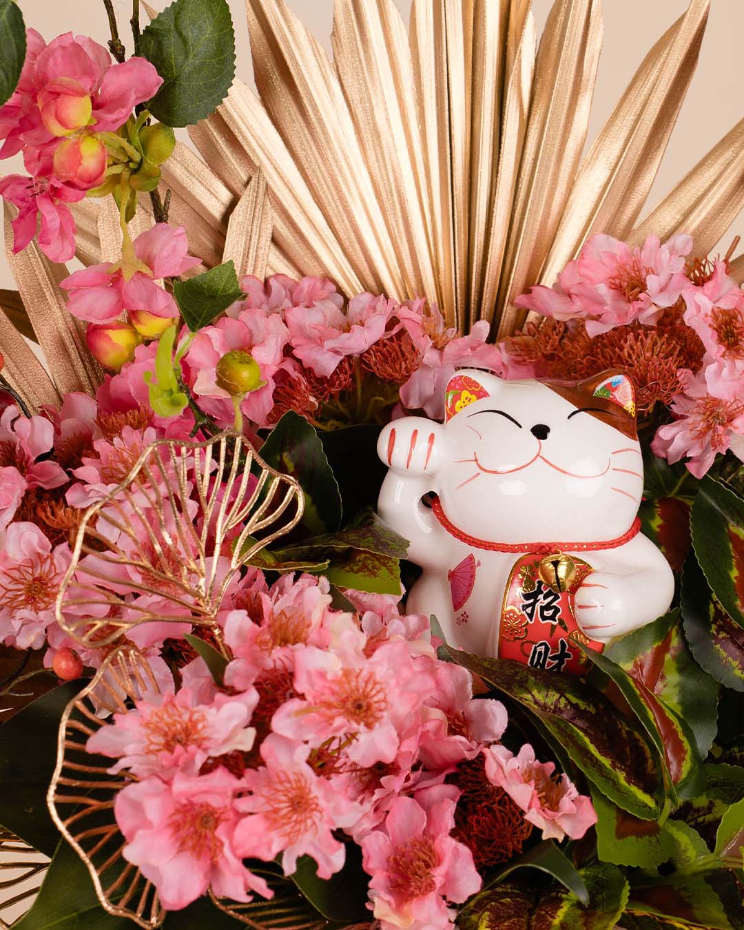 Fortune Cat Chinese New Year Artificial Flower Box 2026 - Image 5