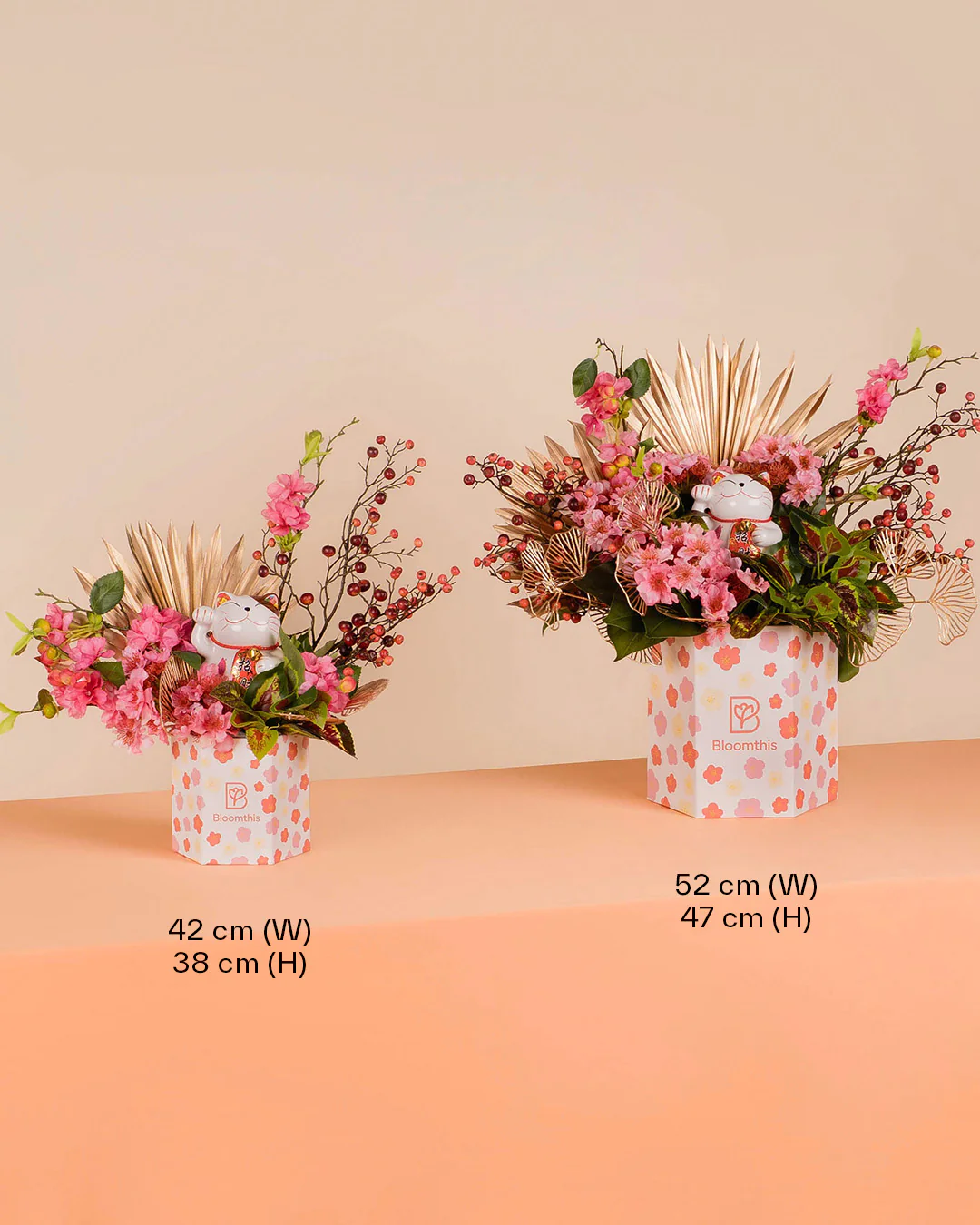 Fortune Cat Chinese New Year Artificial Flower Box 2026 - Image 8