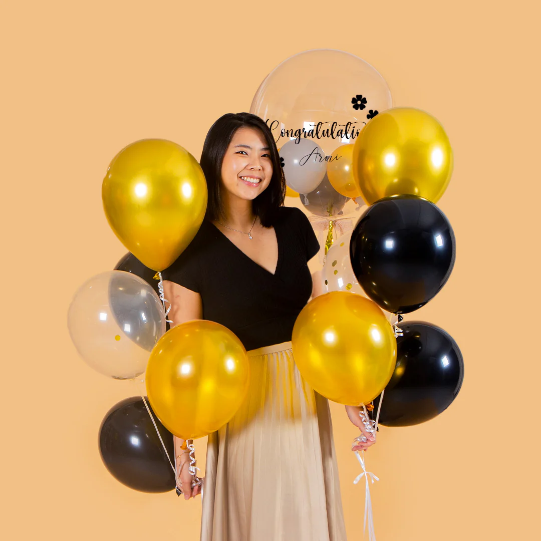 Glamour Gold Helium Bobo Balloon - Image 4
