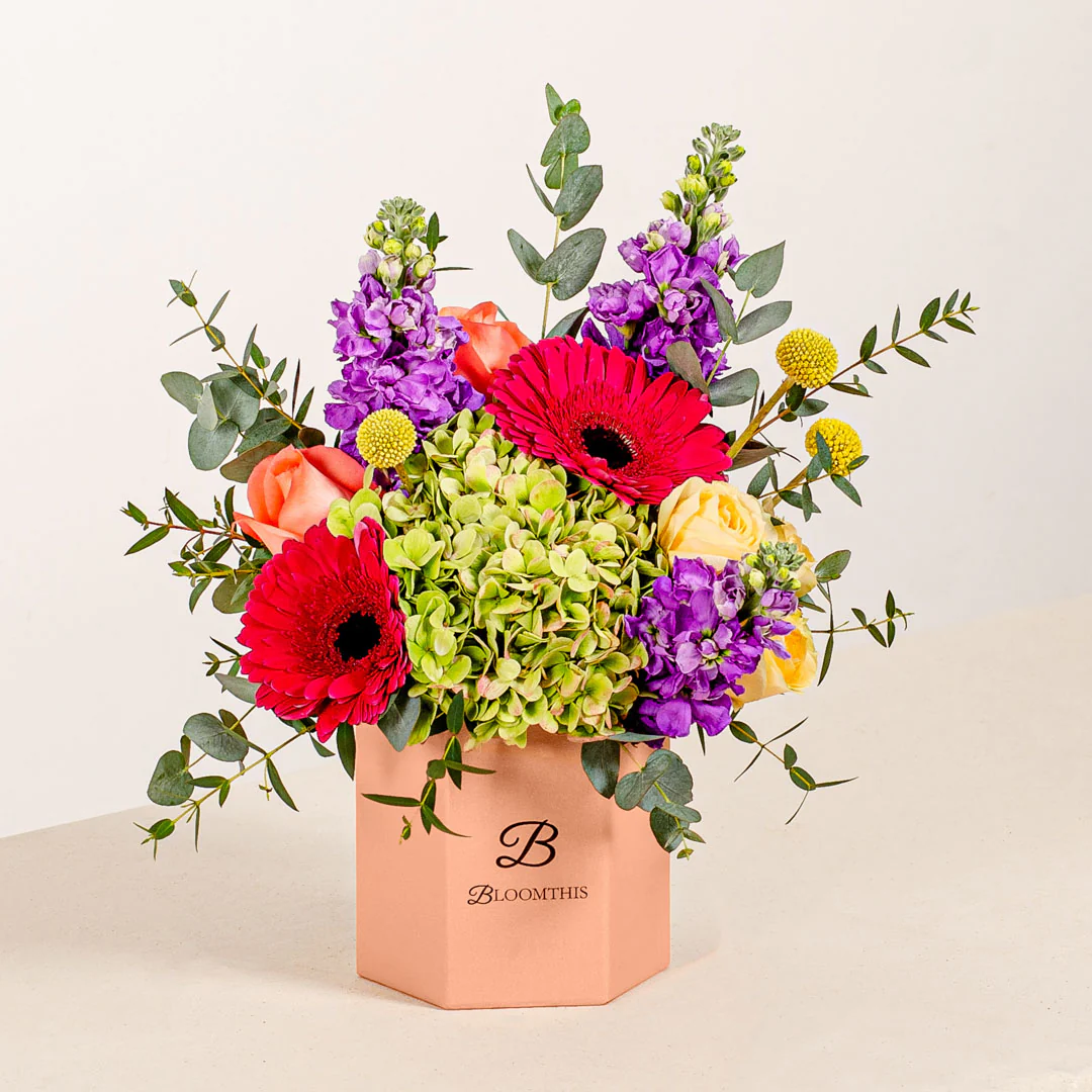 Gloria Hydrangea & Gerbera Flower Box - Image 4
